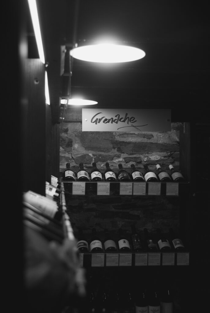 Australian wine selection at The Salopian Inn
