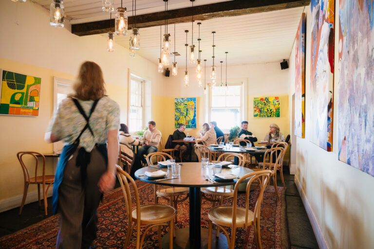 Guests in the Salopian dining room — photograph by Meaghan Coles