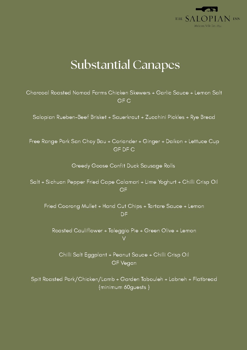 Outside Catering & Events Information Pack — page 13 of 22