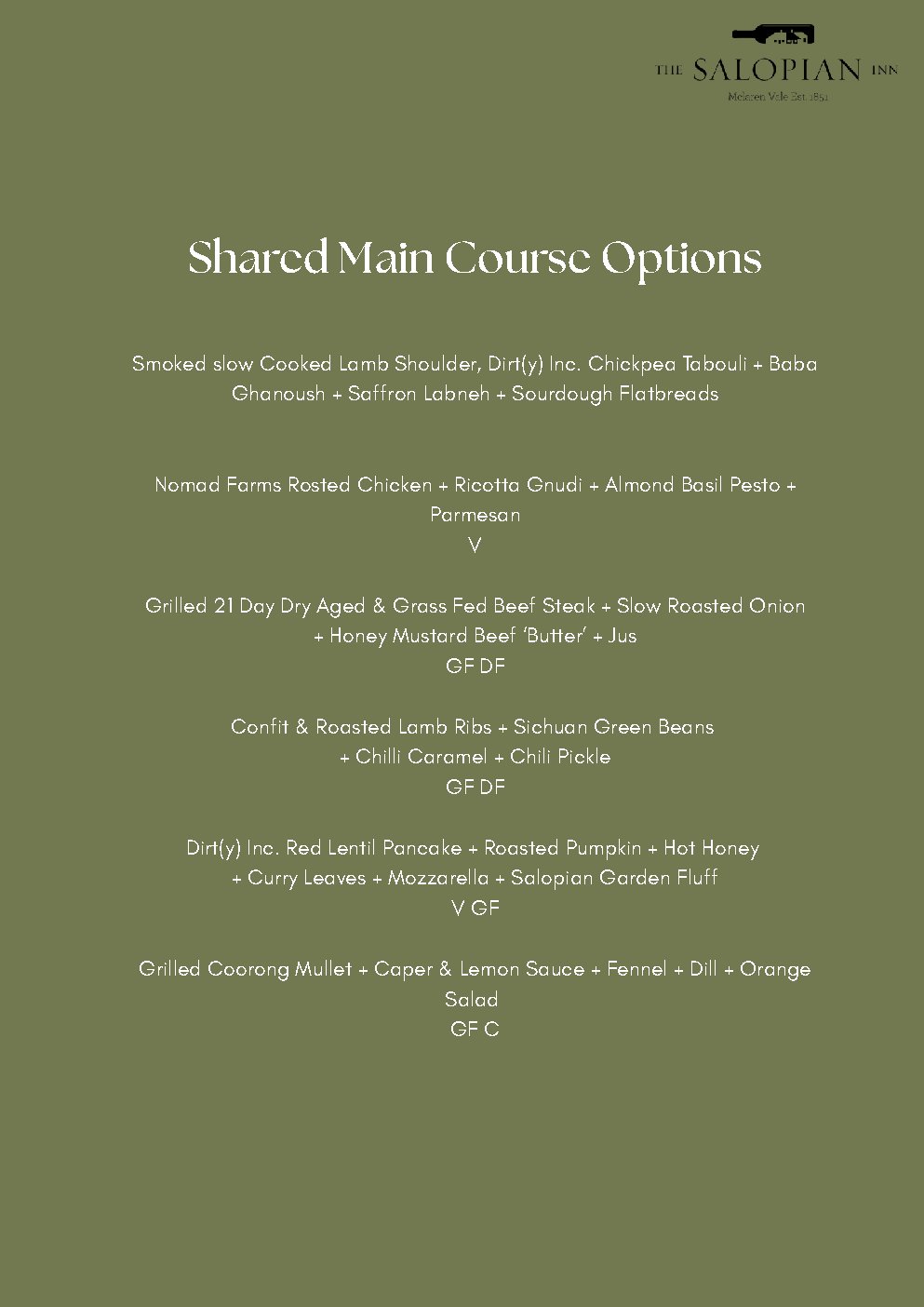 Outside Catering & Events Information Pack — page 18 of 22