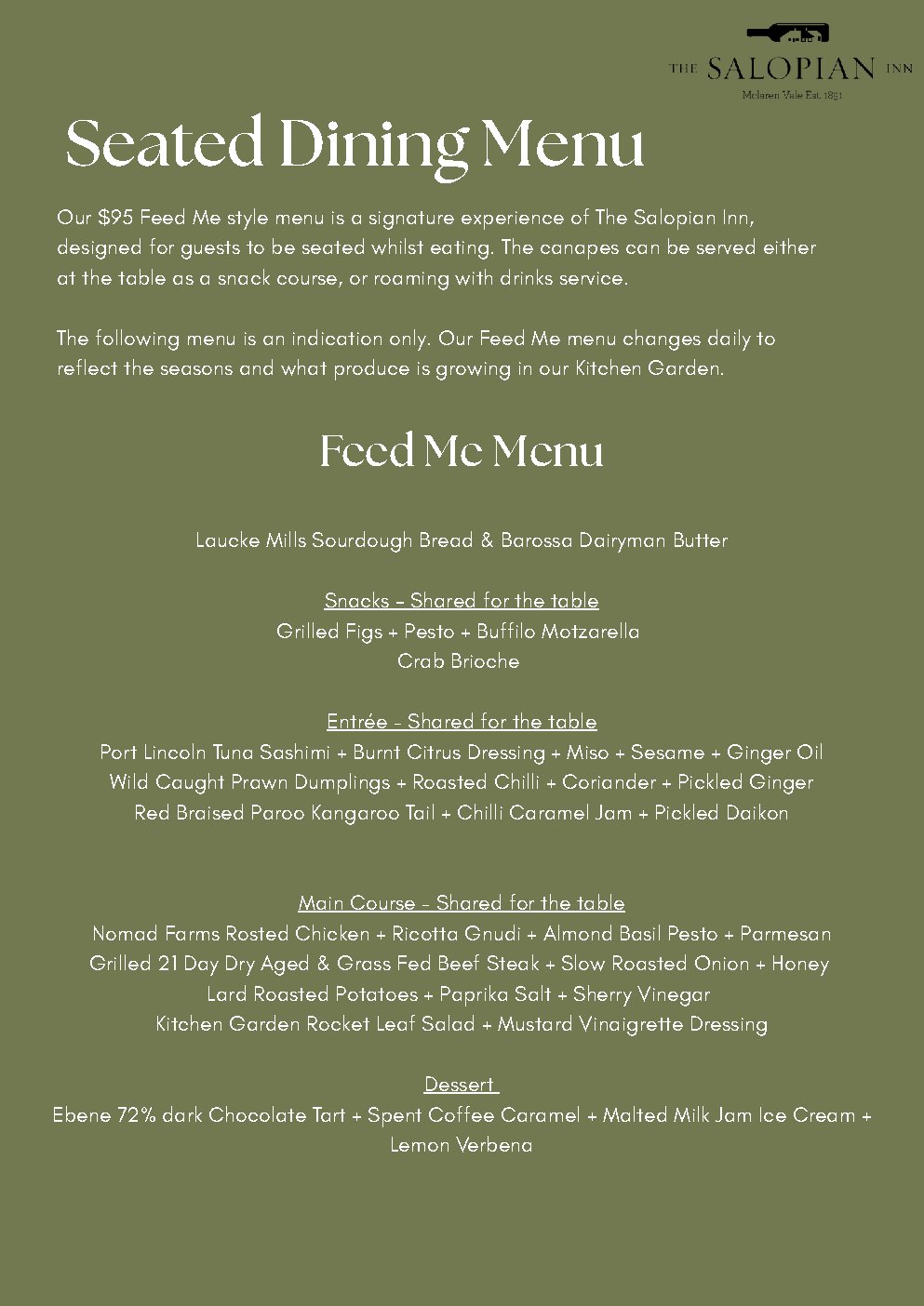 Exclusive Use & Restaurant Hire Information Pack — page 5 of 15