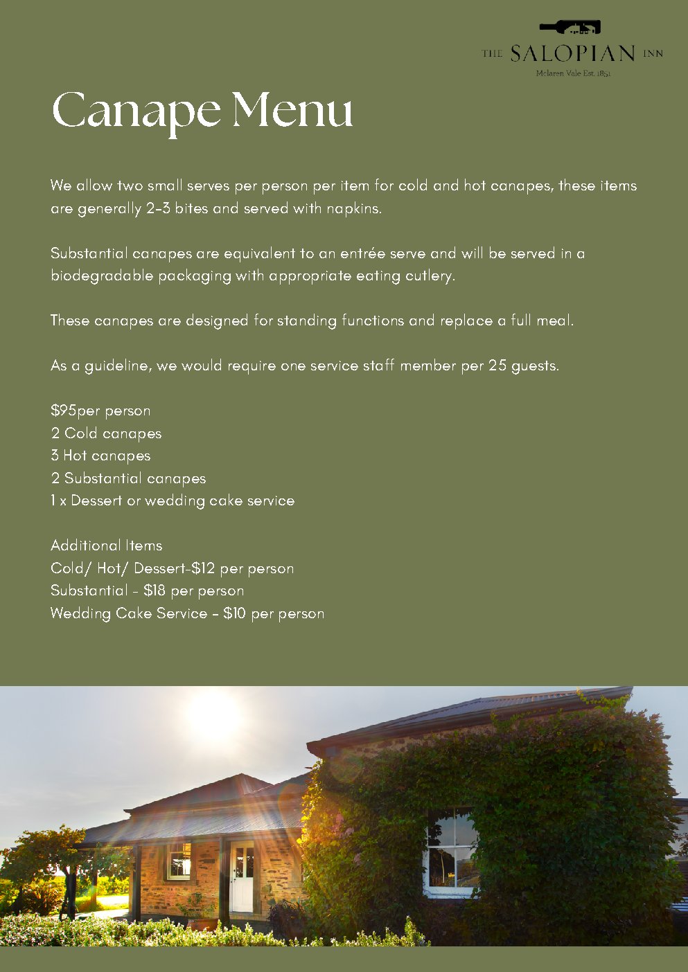 Exclusive Use & Restaurant Hire Information Pack — page 6 of 15