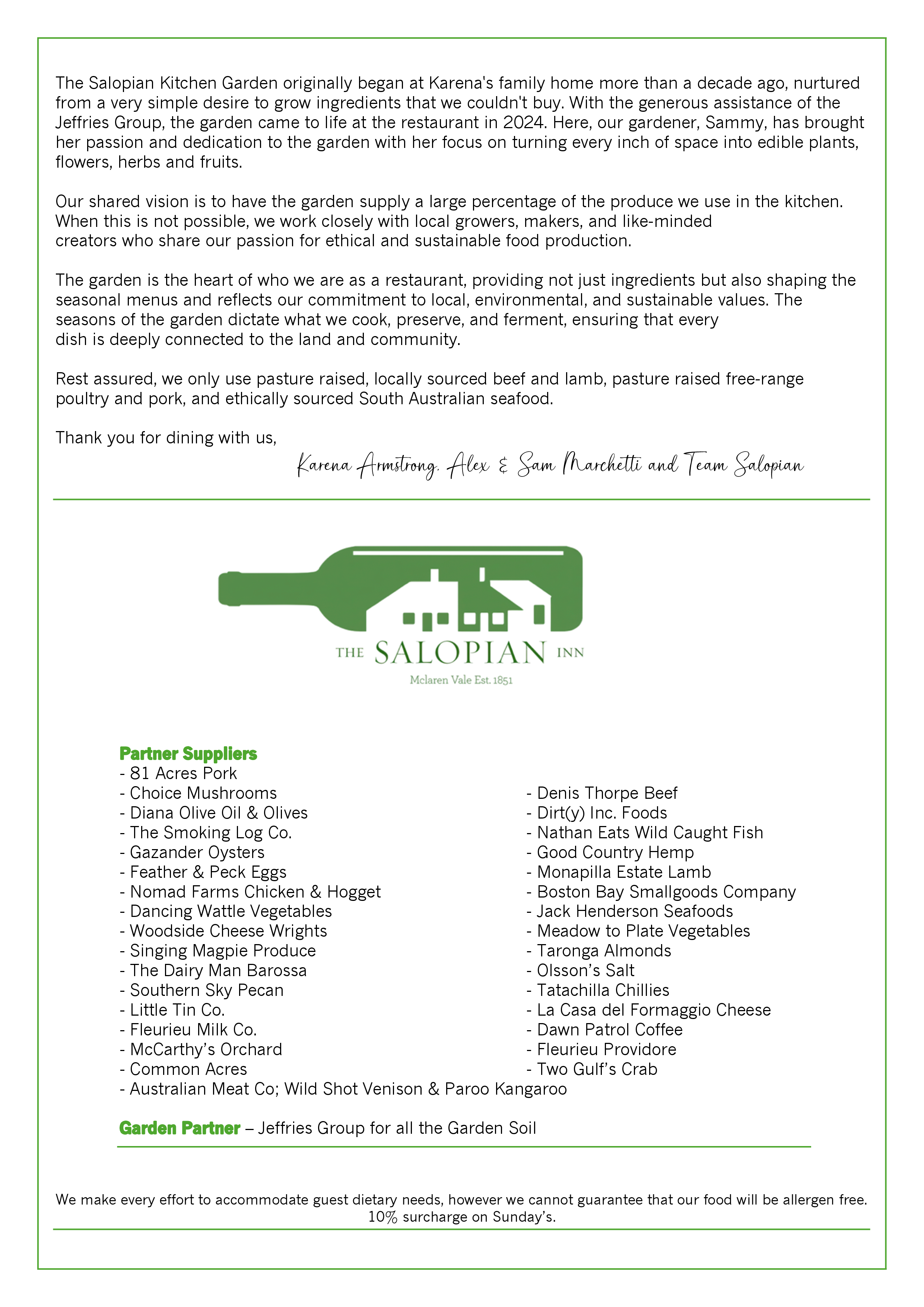 Food Menu — page 2 of 2